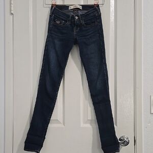 Vintage Y2K Hollister Social Stretch Blue Skinny Low Rise Jeans